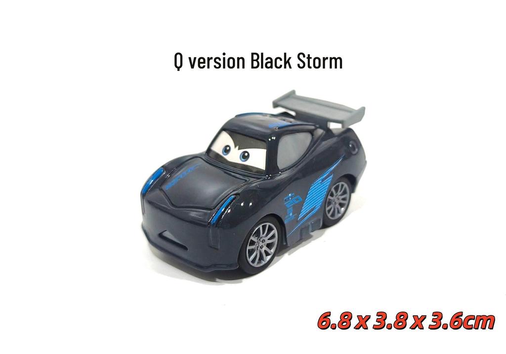 Cars 3 Lightning McQueen & Storm Alloy Toy Set - Black, Mater Edition, Kids' Gift