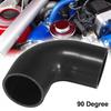 63mm 2.5" ID 90 Degree Car Elbow Coupler Silicone Hose Intercooler Tube Black