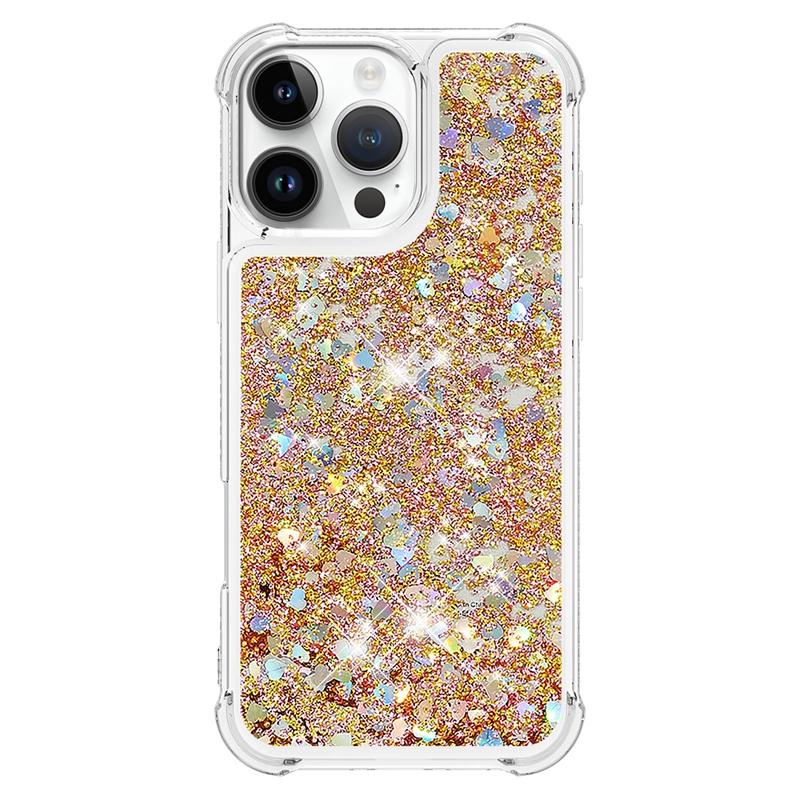 I Phone 16 Pro Max Case On For Funda iPhone 16 Pro MAX Cover Glitter Dynamic Liquid Case For Apple16 Plus 16ProMax Cases Etui