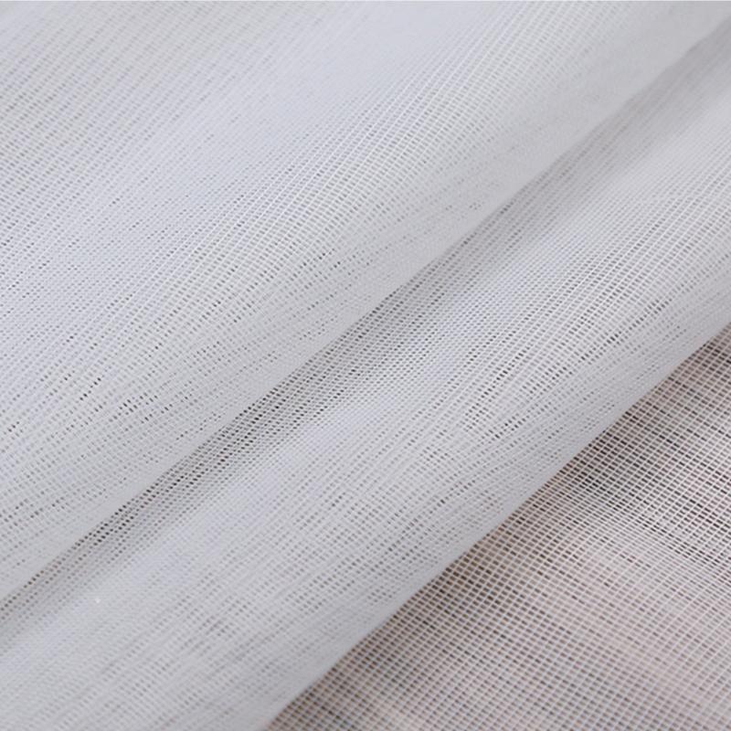 Sheer White Polyester Window Curtains for Light Privacy Protective Home Decoration