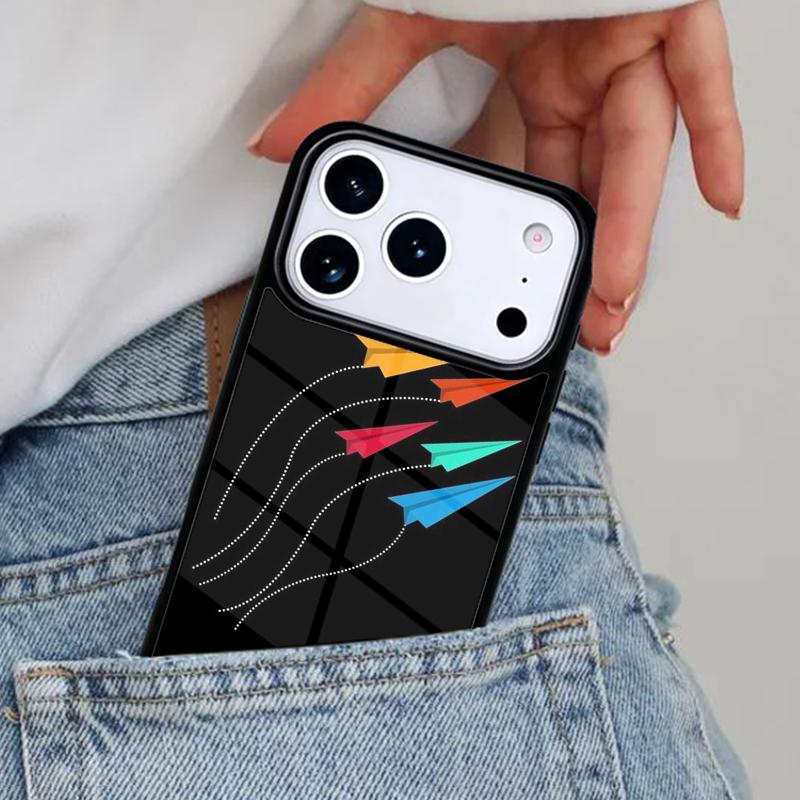 Travel the world paper plane aircraft Phone Case for iPhone 17ProMax 12 13 14 15 16e 17 Pro Max Plus Air Cover