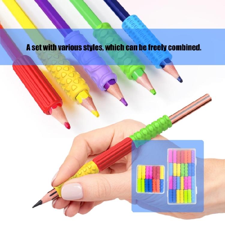 14/28 Stück Ergonomische Schreibhilfe Stiftgriffe Weiche Silikon Stiftgriff Bleistifthalter Griff Für Kinder Kleinkind Schüler Handschrift