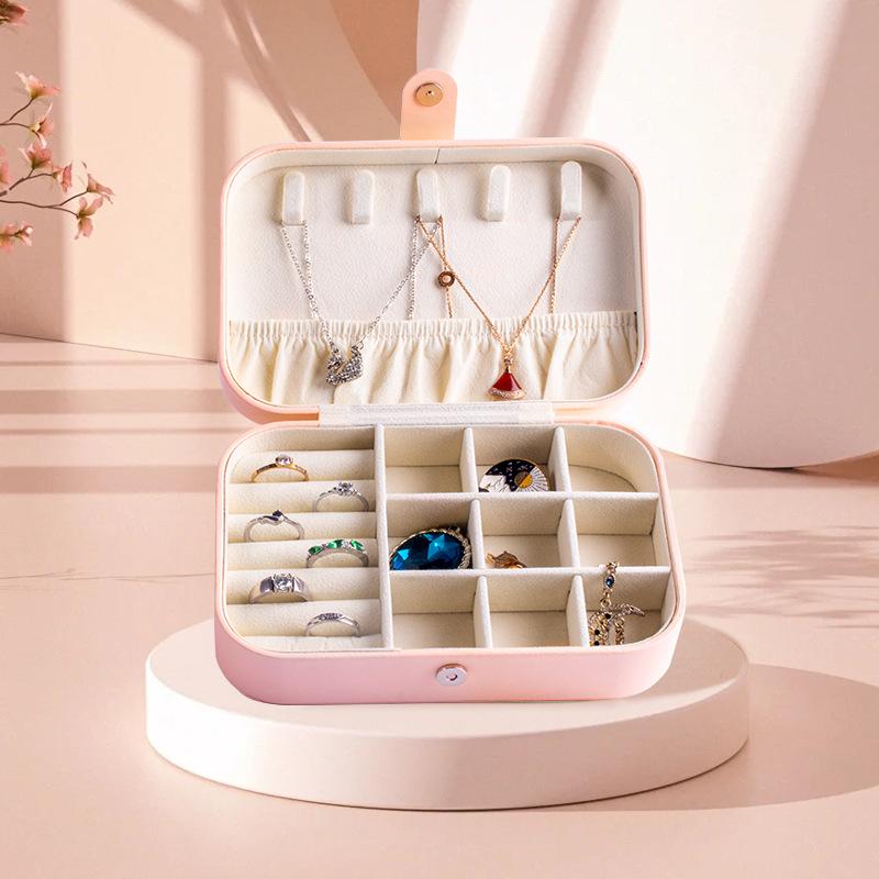 Portable Jewelry Box European Princess Travel Korean Hand Jewelry Jewelry Bag Earrings Ring Small Storage Box