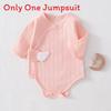 Baby Cotton Romper With Air Layer For Newborns Safe Breathable Infant One Piece For Spring Autumn