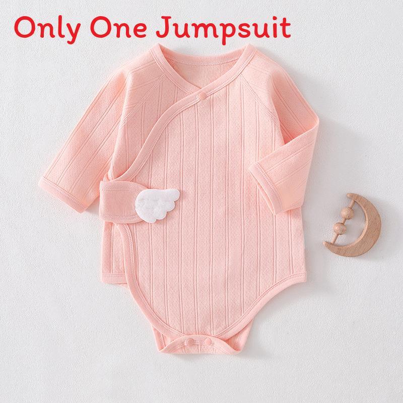 Baby Cotton Romper With Air Layer For Newborns Safe Breathable Infant One Piece For Spring Autumn
