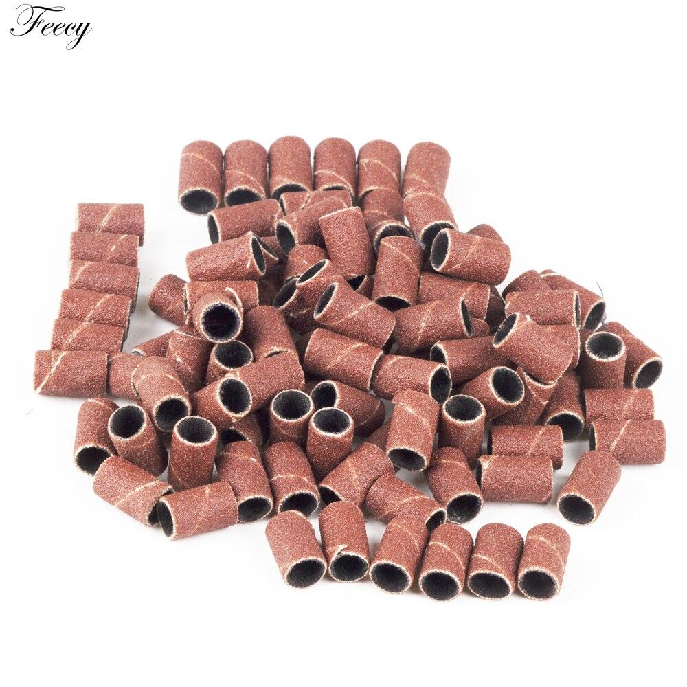 80# 120# 180# Nail Machine Nail Drill Bits 100 Nail Art Sanding Bands UV Gel Varnish Acrylic Polish Remover Nail Accessory Tool