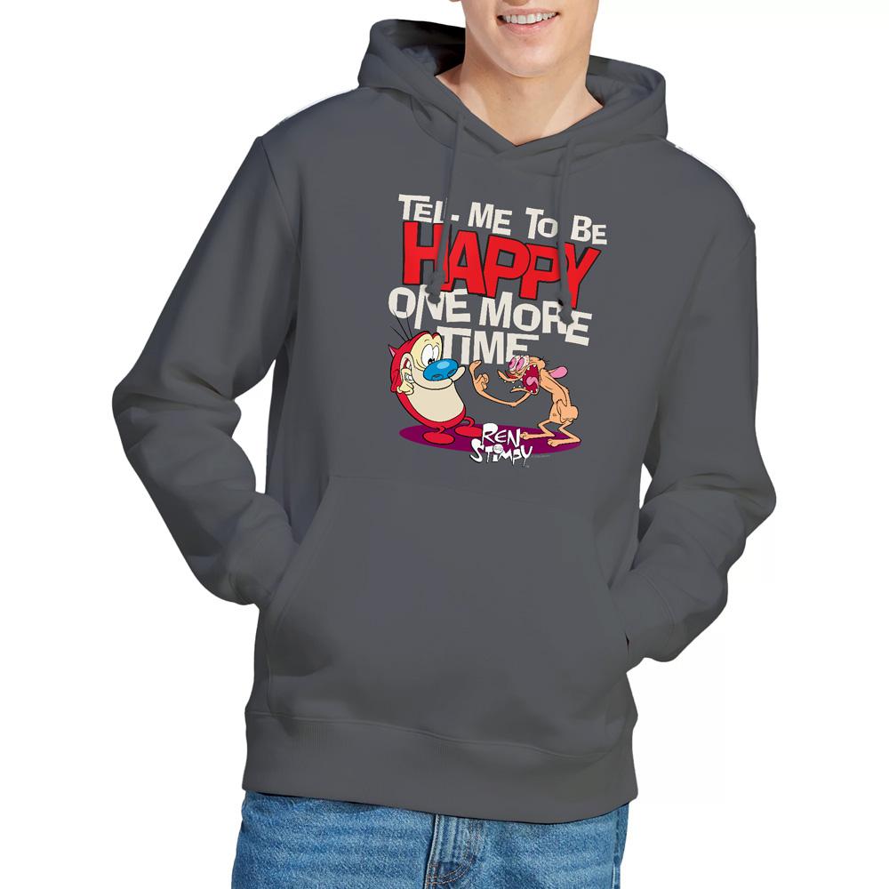 Ren & Stimpy Mens Tell Me To Be Happy Hoodie