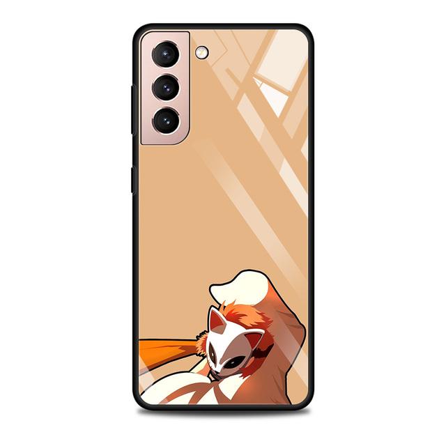 

Стеклянный чехол для Samsung Galaxy S21 S20 Ultra S10 Plus Lite S20fe 5g S10e S9 S8, бампер, чехол, чехол, аниме, убийца демонов, цвет For Samsung S20
