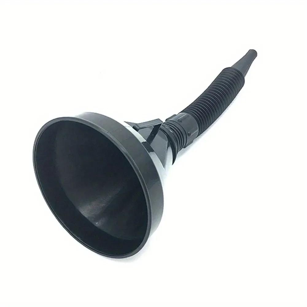 

1 шт. воронка для заправки двигателя с фильтром для автомобиля, мотоцикла, грузовика, масляного, бензинового, заправочного фильтра, удлинительная труба, шланг, воронки, инструмент чёрный