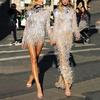 Autumn and Winter Women's Clothing Ebay Crew Neck Long-sleeved Fringed Dress Small Dress New