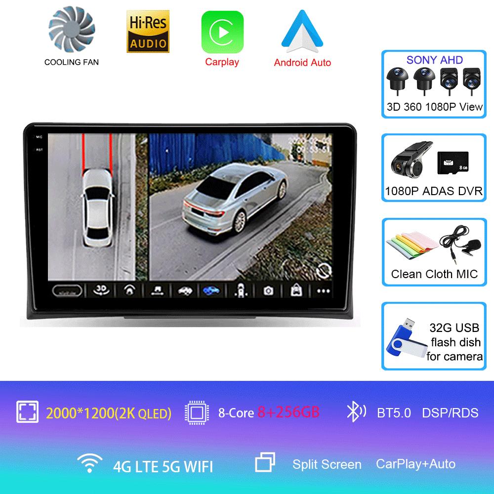 Radio auto Android 14 Pentru Volkswagen Multivan T5 2003 2004 -2015 Navigație Player Multimedia Stereo GPS WiFi+4G DSP Carplay+Auto