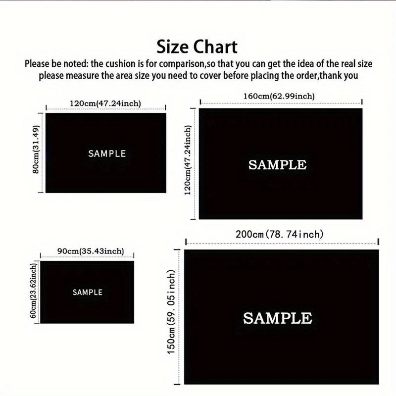 1pc Mickey Pattern Area Rug Soft Flannel Floor Mat for Living Room,Office,Bedroom and Carpet,Sofa Coffee Table Floor Mat