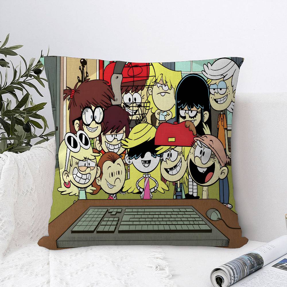 

Классический мультфильм L-Loud H-House Подушка Аниме Подушка Диван Кровать Наволочка Подушка для головы Наволочка 45x45 см Мода 12x12Inch