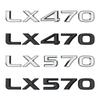 For LX470 LX570 Logo IS300 ES250 ES350 IS250 CT200H GS350 NX200T Car Rear Trunk Emblem Badge Sticker Auto Accessories ABS
