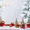 6Pcs Christmas Bell Mini Bowknot Decoration Creative DIY Material for Tree Hat Party Home Adornments Bow-Knot Decor