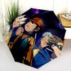 Inazuma Eleven  pattern, automatic folding umbrella, portable and foldable design, 8 ribs, a Christmas or birthday gift.