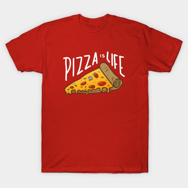 

Unisex Fashion TShirt Pizza Is Life Print TShirt Plus Size XS-6XL T-Shirt 100%Cotton Tops O Neck Short Sleeve Tees M червоний