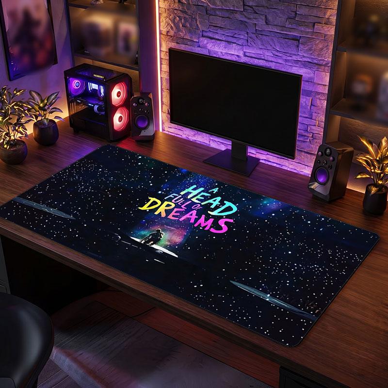 Big Mouse PadColdplay Extended Soft Desk Mat Gaming Office Computer Table Decor Mat