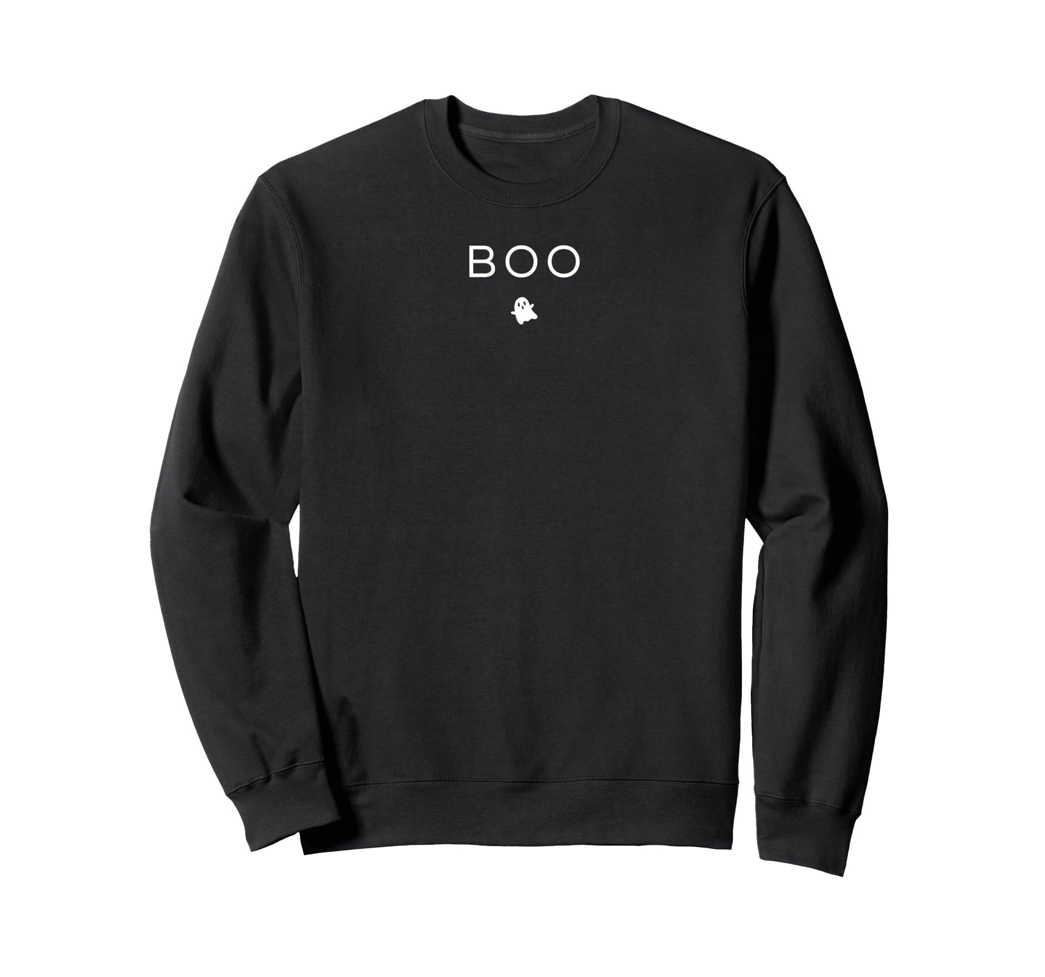 BOO Призрак Хэллоуин Минималистичный Дизайн Забавная Толстовка Trick or Treat