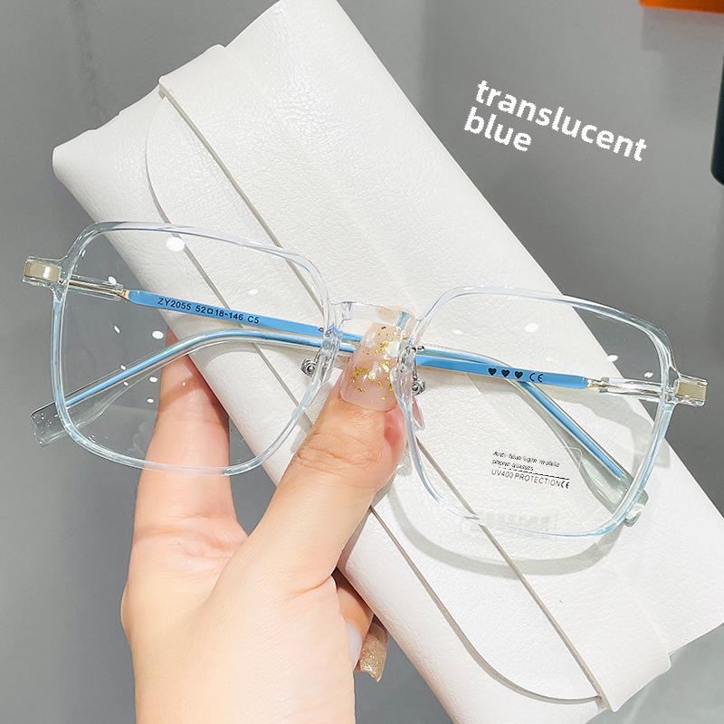 Ultra-Light Brown Square Myopia Glasses for Women with Degree Lenses, Thin Frame Without Makeup