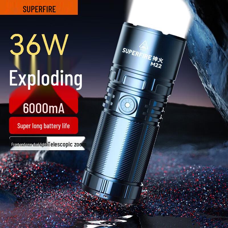 SupFire High-Performance Rechargeable LED Flashlight
