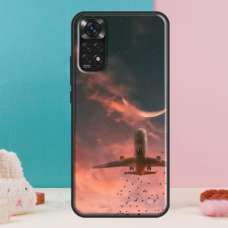 Airplane Travel Case For Xiaomi Redmi Note 14 13 Pro 12 11 9 10 9S 10S 11S 12S Redmi 14C 13C 10C 12C Cover