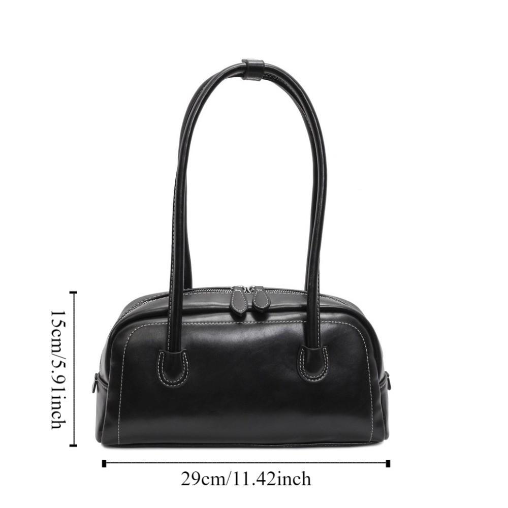 Korean Ins Style PU Hobo Bag Large Capacity Underarm Bag Vintage Women PU Shoulder Bag  Travel