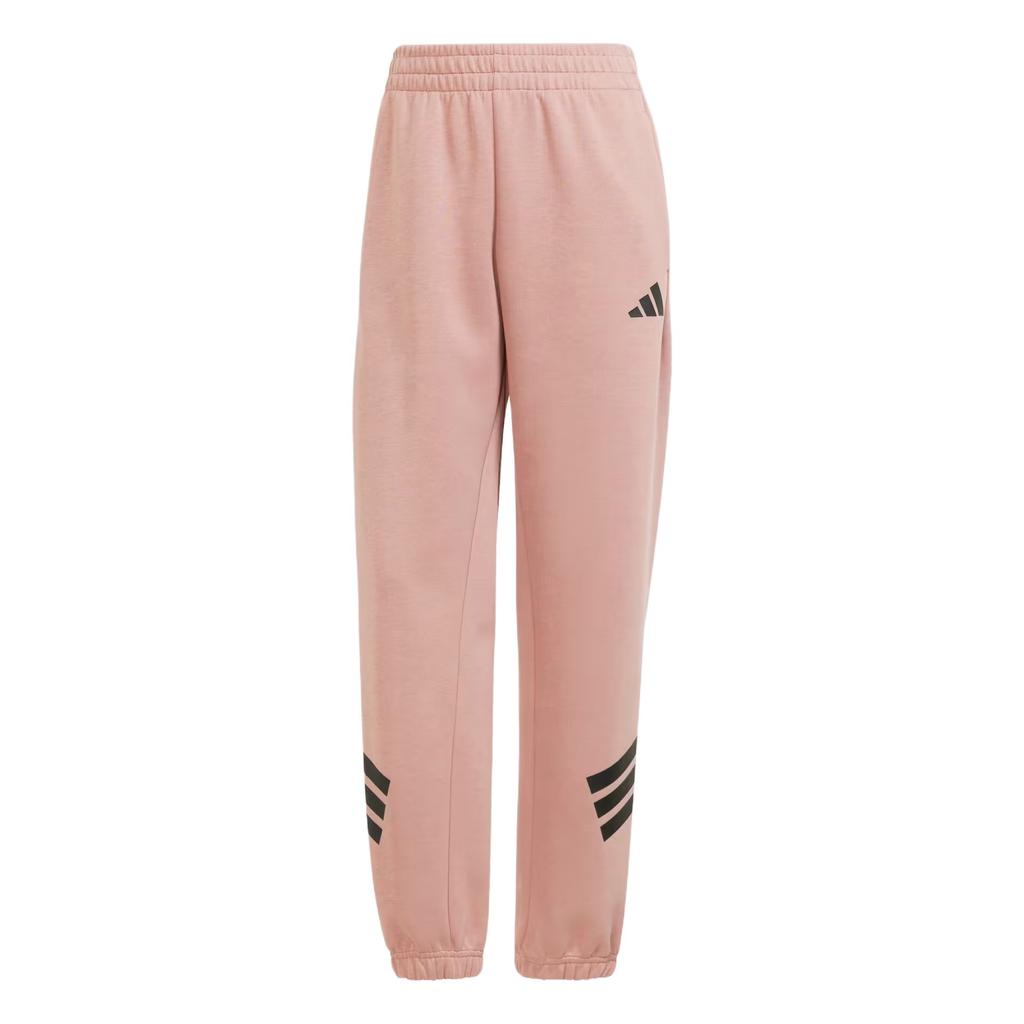 Adidas Future Icons 3-Stripes Fashion Minimalist Versatile Tapered Stripe Knitted Sports Pants Women Pants Clay JE0160