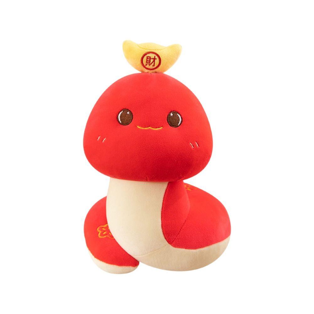 Good Luck Snake Year Plush Toy Big Eyes Lucky Snake Doll Plushies  Birthday Gifts