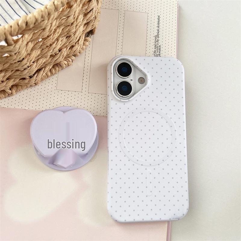 

Korean-Style Polka Dot Koala Magnet Stand Case for iPhone 17/16 Pro Max/15 Pro iPhone 15 Pro