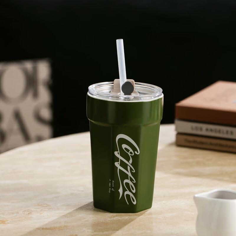 Shangqi Insulated Ceramic Water Bottle with Straw