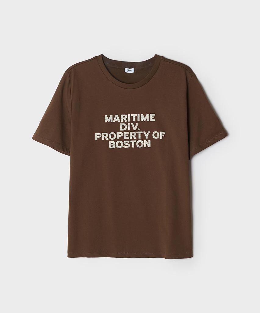 Seupao [Cool] Boston Simple Letter Short Sleeve T-Shirt_Sprpg37G72