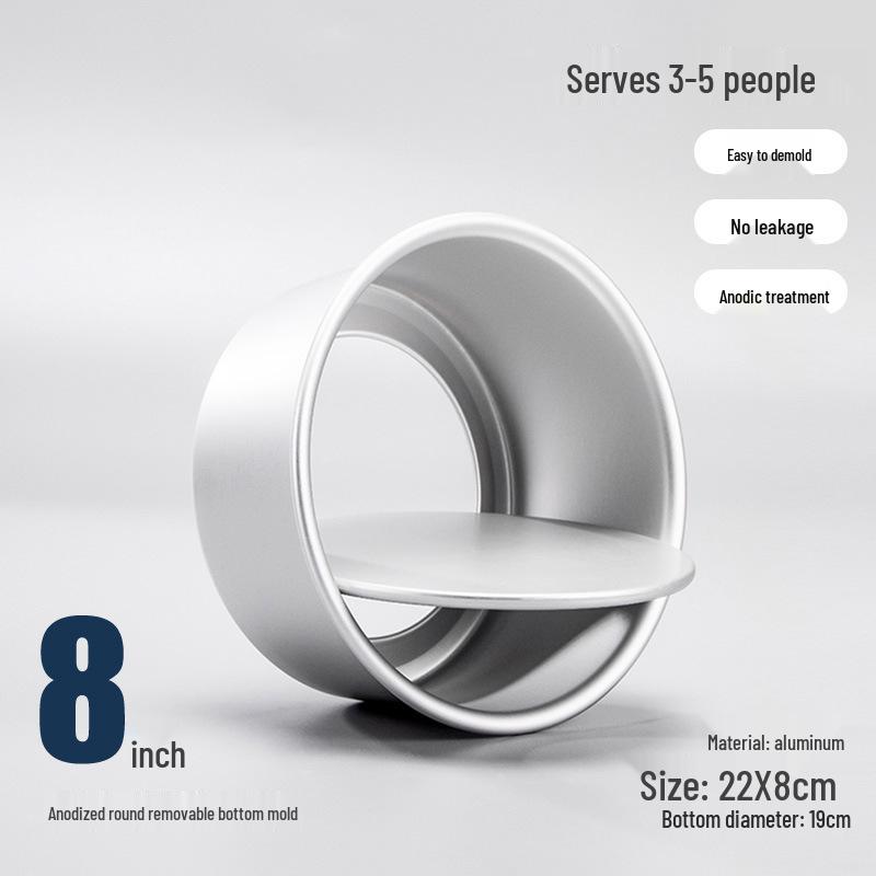 Chiffon Cake Mold Set with Removable Bottom: 4", 6", 8", 10" for Oven Use