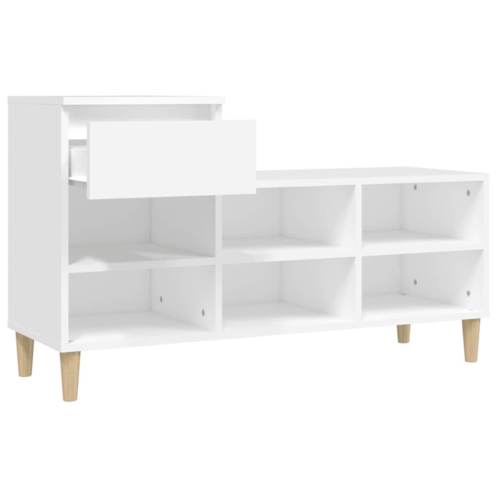 Shoe Rack White 102 x 36 x 60 cm Engineered Wood
