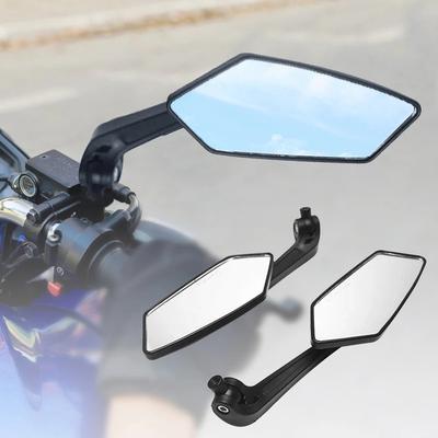 Lusterka wsteczne do motocykla 8/10mm, Rowerowe, Przezroczyste, Szeroki zakres widzenia do tyłu, Odbłyśnik wsteczny Do Yamaha Suzuki Kawasaki