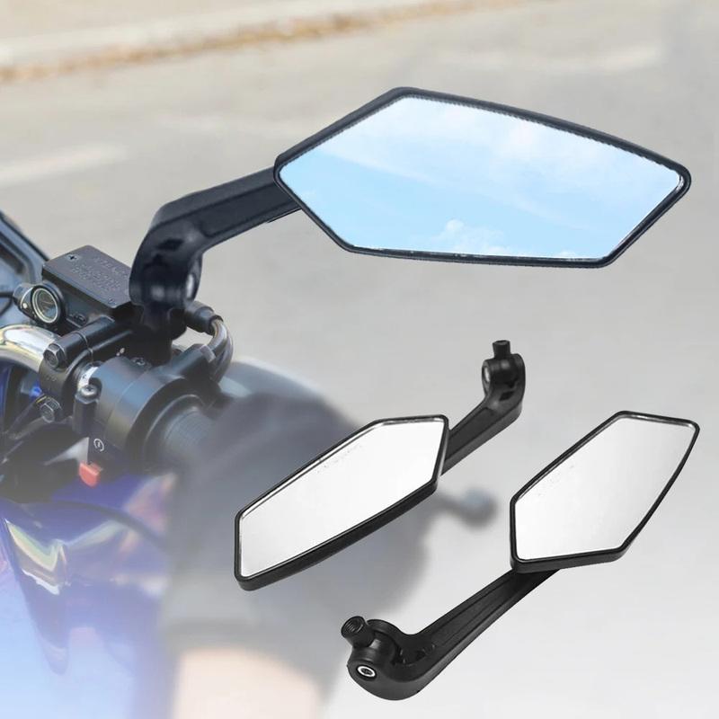 8/10mm Motorcycle Rear View Mirror Bike Cycling Clear Wide Range Back Sight Rearview Reflector For Yamaha Suzuki Kawasaki