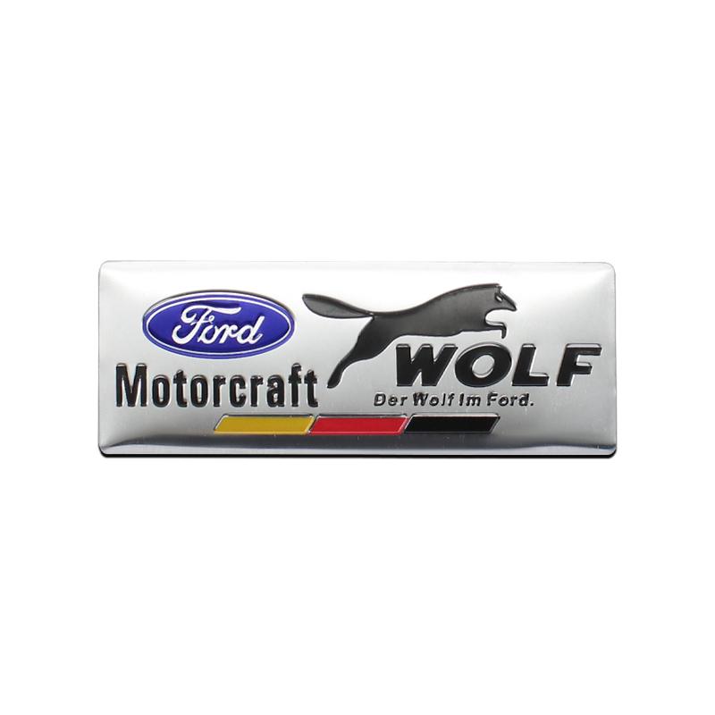 HDC3 For Ford Fiesta Kuga Mondeo Mustang S-MAX C Max Ranger Mk4 3D Aluminum Car Body Emblem Stickers Tail Trunk Badge Decal Accessory