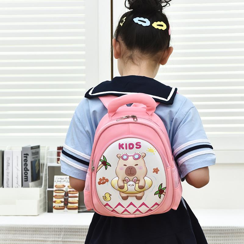 Kindergarten school bag new boys and girls spine care snacks backpack children cute cartoon go out large capacity backpack