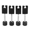 4PCS Black Headless Bass Bridge Metal Bass Bridge Saddle Bass Replacement Parts  Guitar Replacement