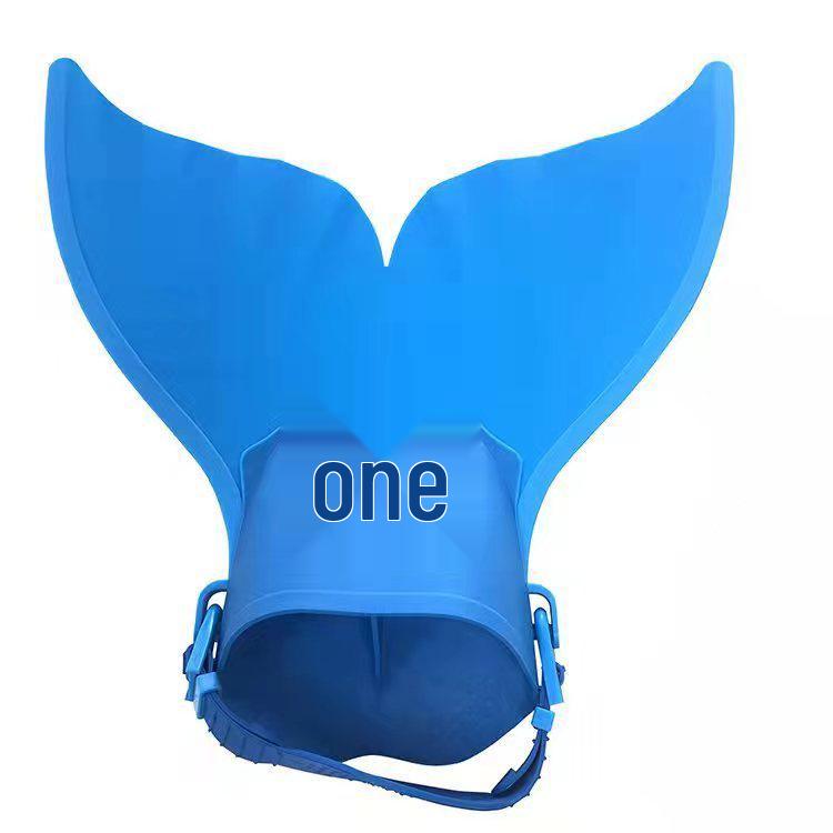 Mermaid One-Piece Monofin Whale Tail Flippers for Swimming and Diving