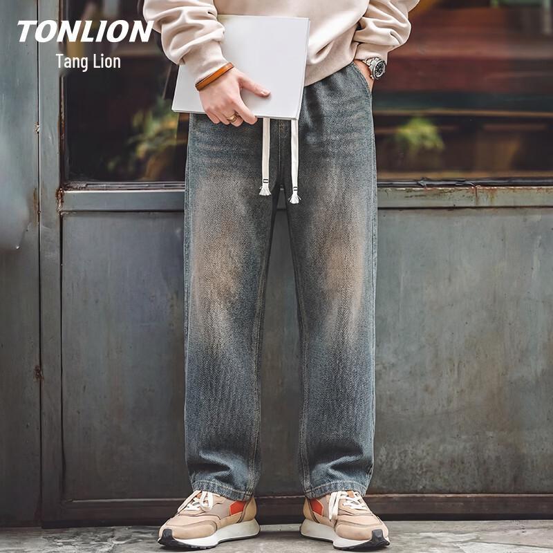 TonLion Men s Casual Straight-Leg Jeans 2XL