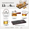 YIHUTEA Elegant Glass Tea Brewing Set