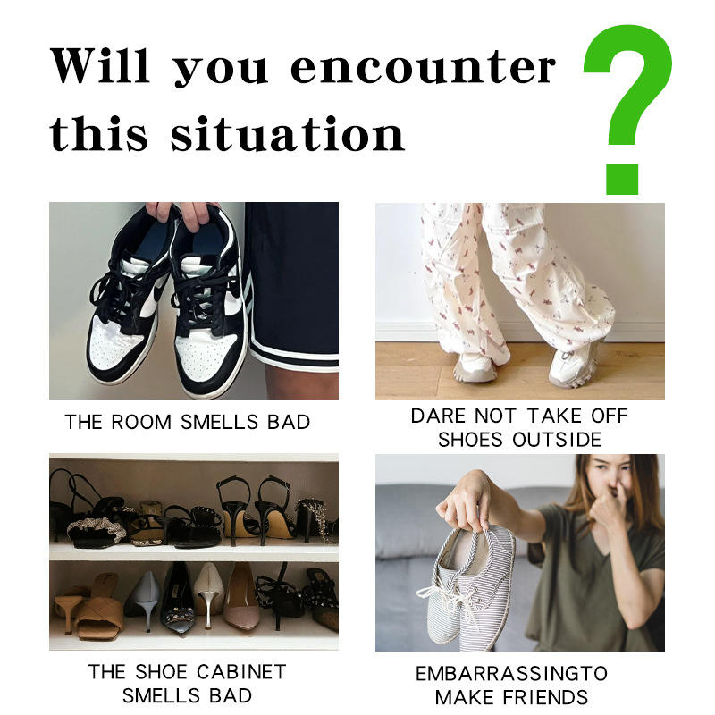 Luktneutraliserande Skoinlägg för Svettiga Fötter Kraftfull Deodorant för Sneakers Långvarig Fräschör Svettabsorberande Skosulor