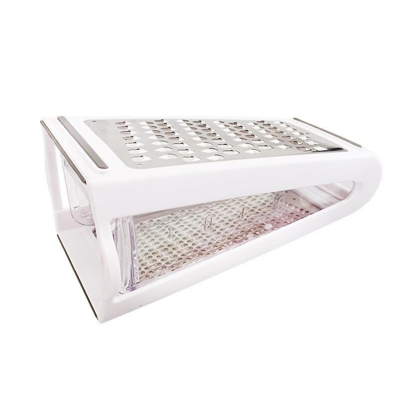 Double-sided Blades Cheese Vegetables Grater Carrot Cucumber Slicer Cutter Box Container Kitchenware Stainless Kitchen Tools