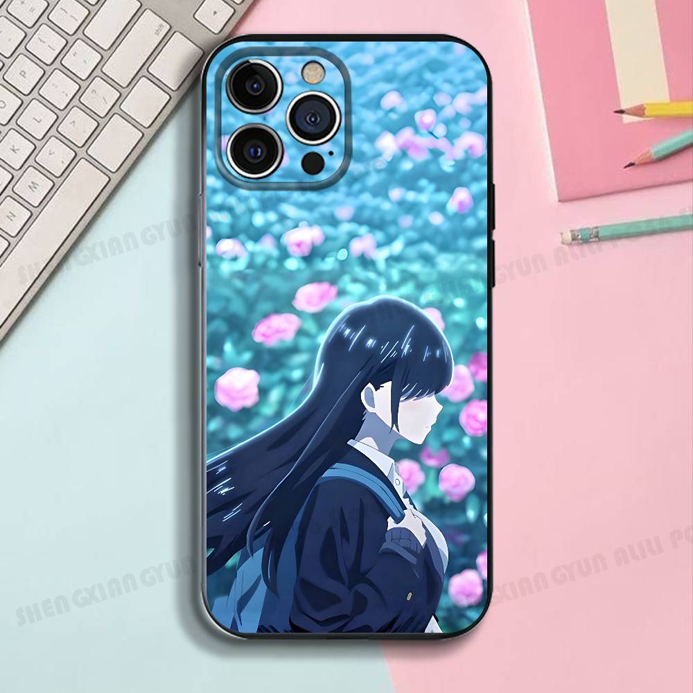 Anime I-Ichikawa A-Anna Black Phone Case For IPhone 17 16 15 14 13 12 13 12 11 Pro Max Plus XS XR Silicone Soft Back Cover