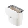 9l Wall Mounted Mini Kitchen Trash Can With Hand Press Lid, Rectangular Space-saving Garbage Bin For Cabinet, Portable Waste Container