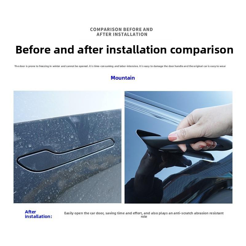 Car Anti-icing Door Handle for Tesla Model Y/3/3+ Highland 2024 Automotive Practical Parts Frost Proof Door Handle Accessories