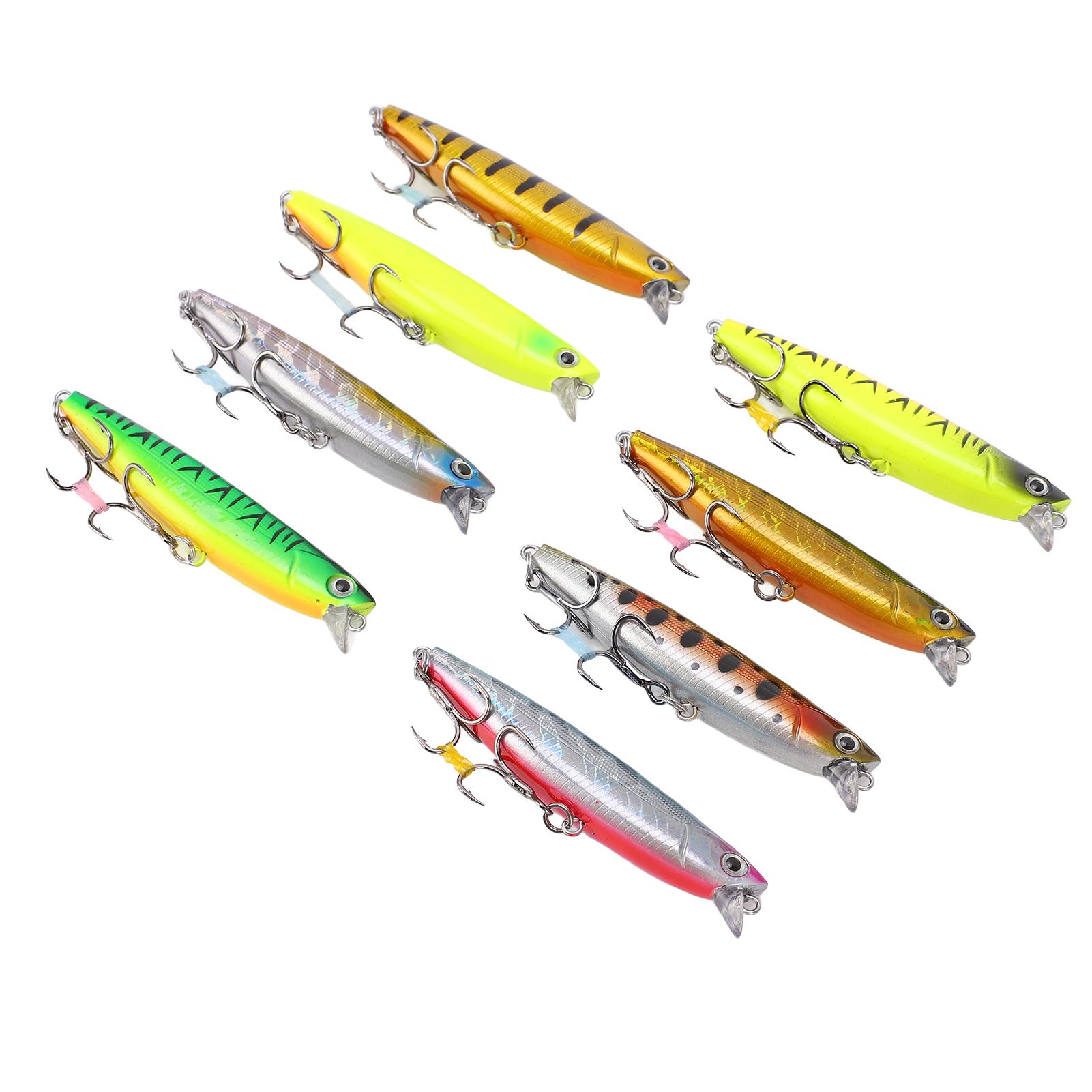 

8pcs 8cm 14g Minnow Fishing Lures Sinking Hard Baits Set Super Long Cast VIB Lures for Bass Trout Perch