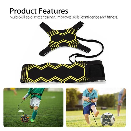 Adjustable Football Kick Trainer Soccer Kicker Training Aid Equipment Waist Belt