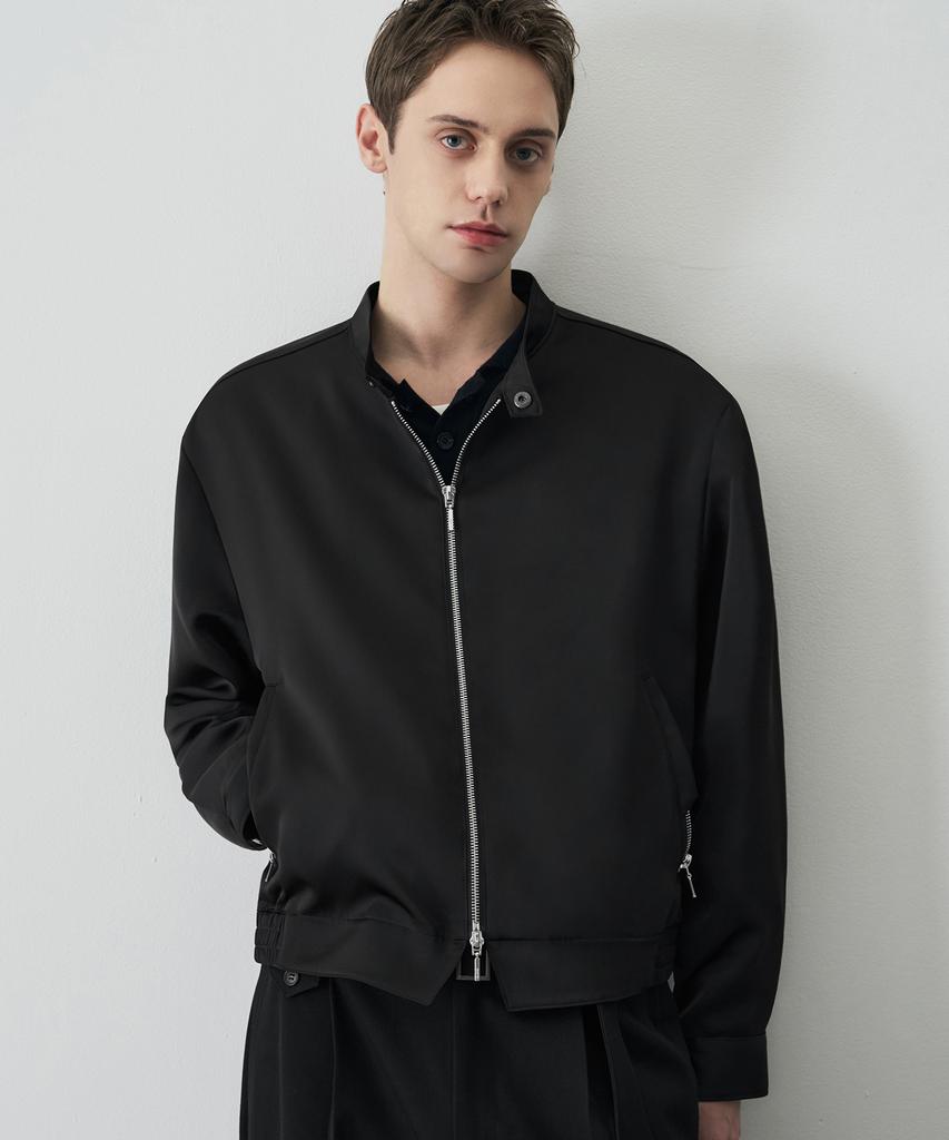 Draw Fit Ambient Minimal Blouson Jacket [Black]